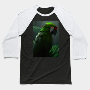 Green Jungle Bird Baseball T-Shirt